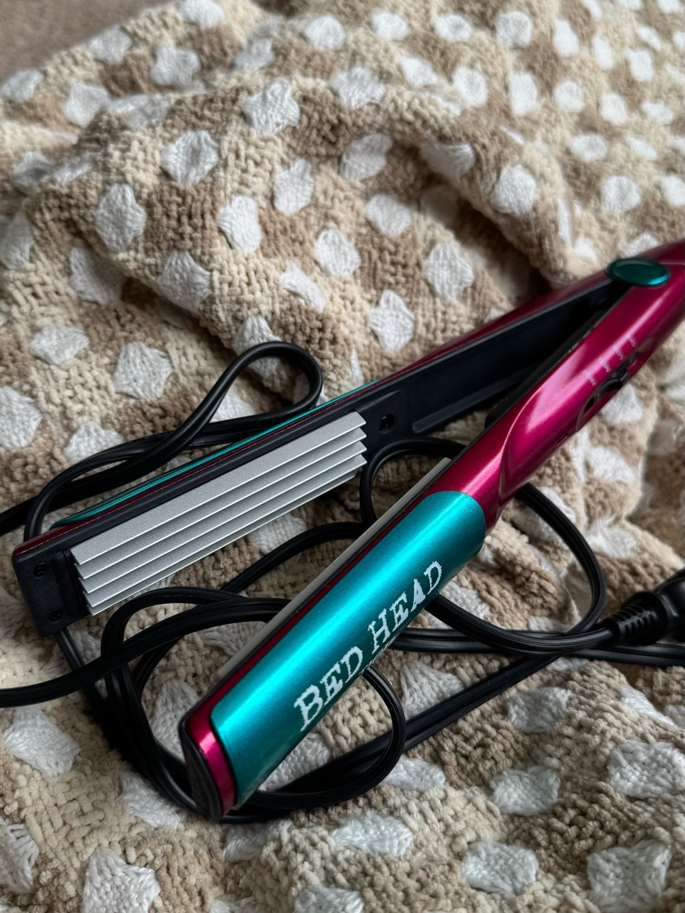 Bed Head Pink & Teal Crimping Hair Straightener